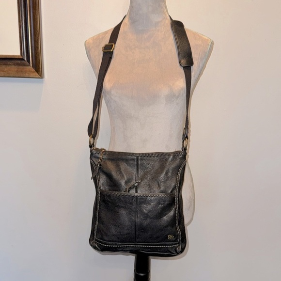 The Sak black soft pebbled leather crossbody bag - Picture 3 of 13